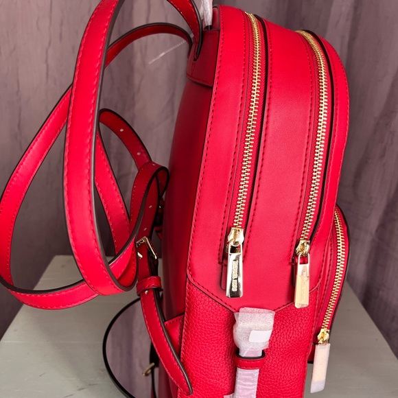 Michael Kors Red Jaycee Backpack NWT - Picture 4 of 10